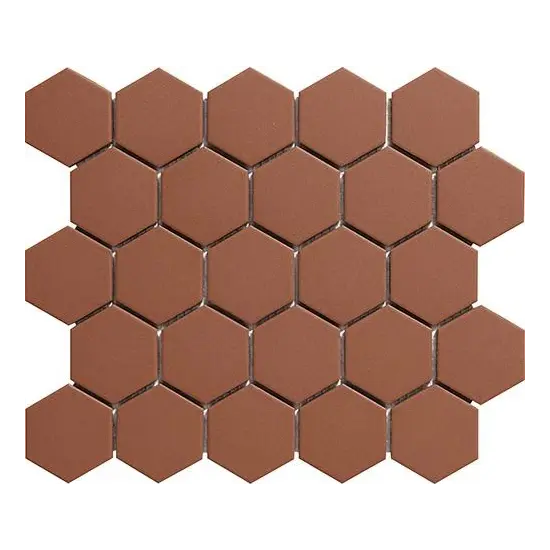 Carrelage Hexagone 5x5 sur trame Grès