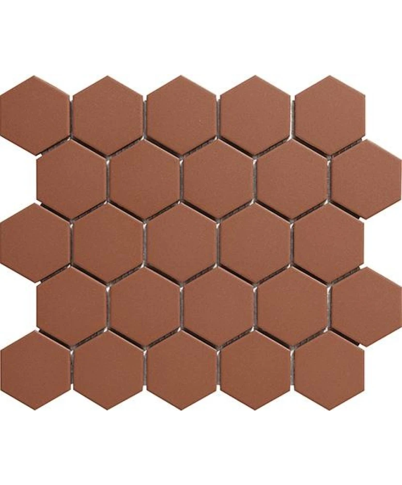 Carrelage Hexagone 5x5 sur trame Grès
