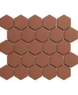 Carrelage Hexagone 5x5 sur trame Grès