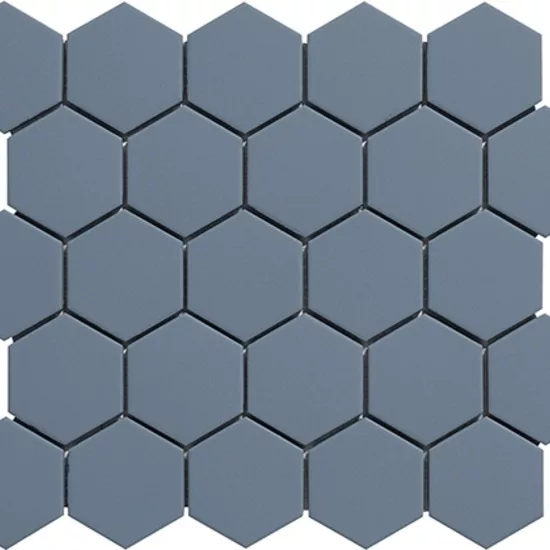 Carrelage Hexagone 5x5 sur trame Zaffiro