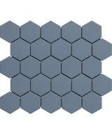 Carrelage Hexagone 5x5 sur trame Zaffiro