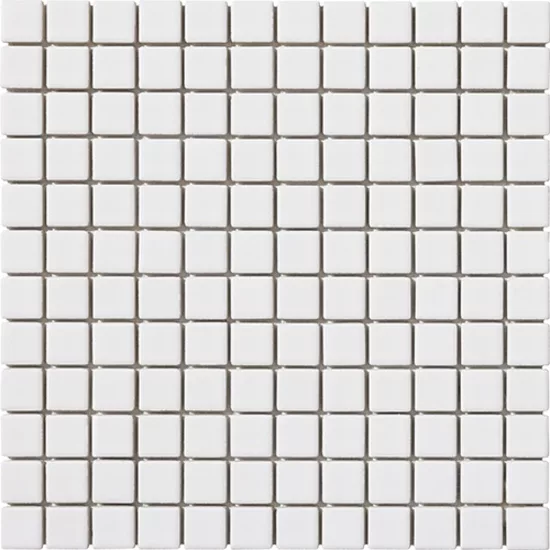 Carrelage 2,5x2,5 sur trame Bianco