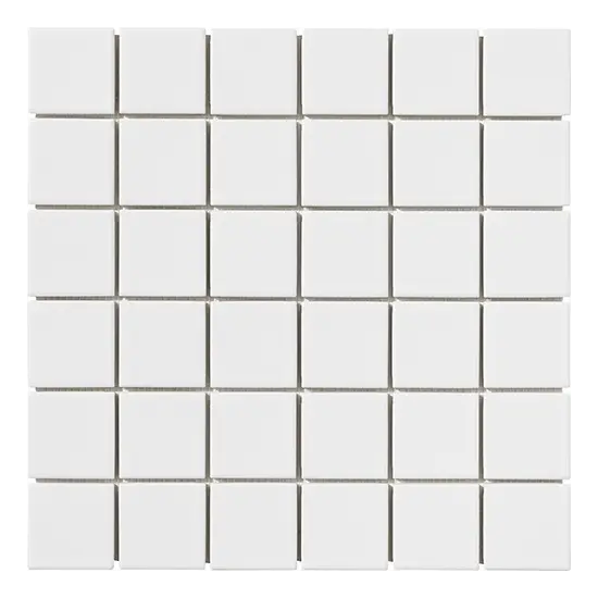 Carrelage 5x5 sur trame Bianco