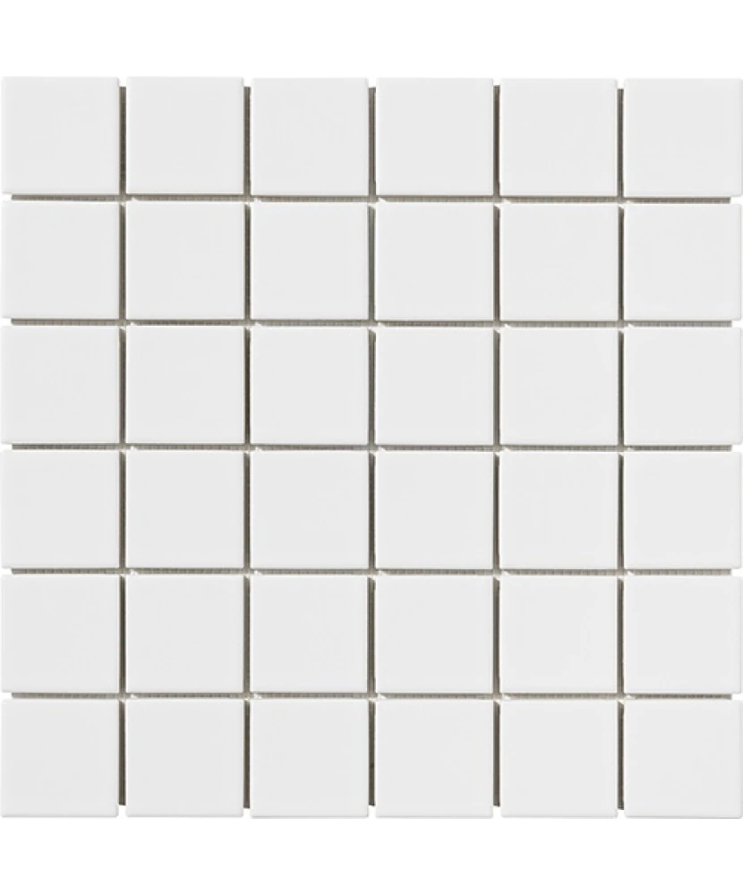 Carrelage 5x5 sur trame Bianco