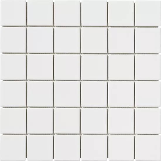 Carrelage 5x5 sur trame Bianco