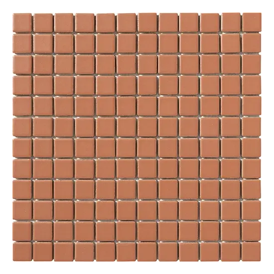 Carrelage 2,5x2,5 sur trame Paprika