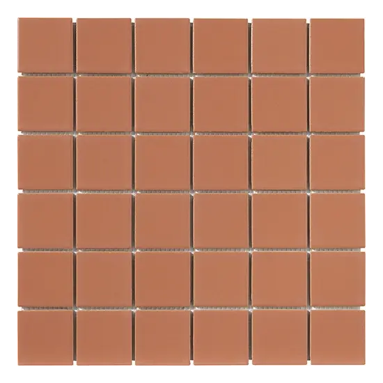 Carrelage 5x5 sur trame Paprika