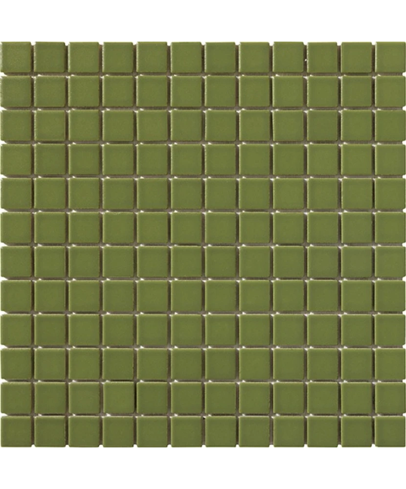 Carrelage 2,5x2,5 sur trame Avocado
