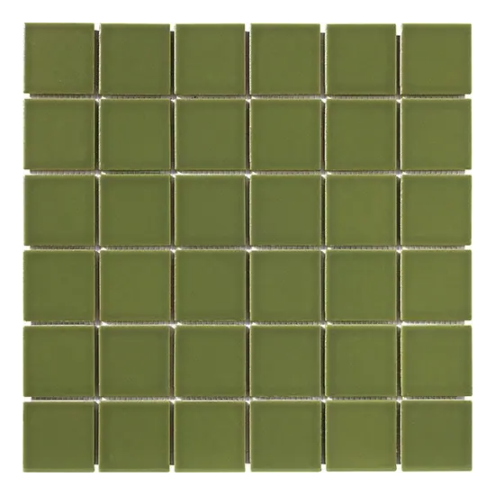 Carrelage 5x5 sur trame Avocado