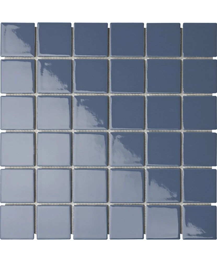 Carrelage 5x5 sur trame Navy