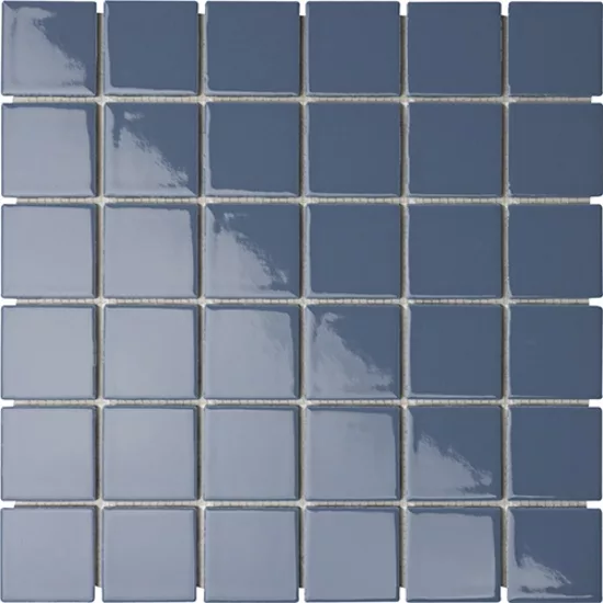 Carrelage 5x5 sur trame Navy