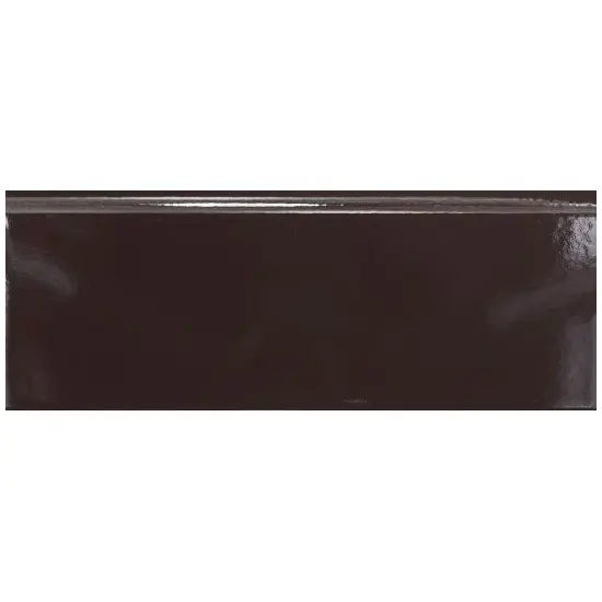 Plinthe 7,5x20 Brune Brillante - détail de la plinthe