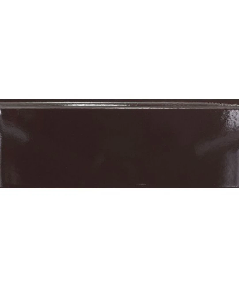 Plinthe 7,5x20 Brune Brillante - détail de la plinthe