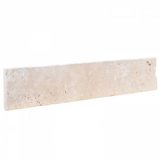 Plinthe 8x40,6 Travertin Light Mix - détail de la plinthe