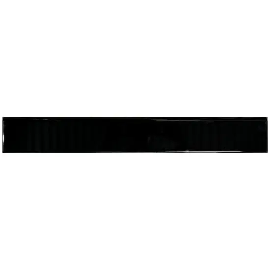 Plinthe Carrelage 60 Cm Noir Brillant - détail de la plinthe