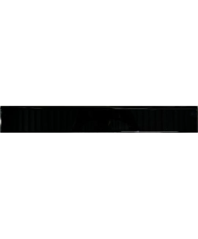 Plinthe Carrelage 60 Cm Noir Brillant - détail de la plinthe