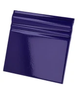 Plinthe 15x15 Bleu Cobalt Brillant