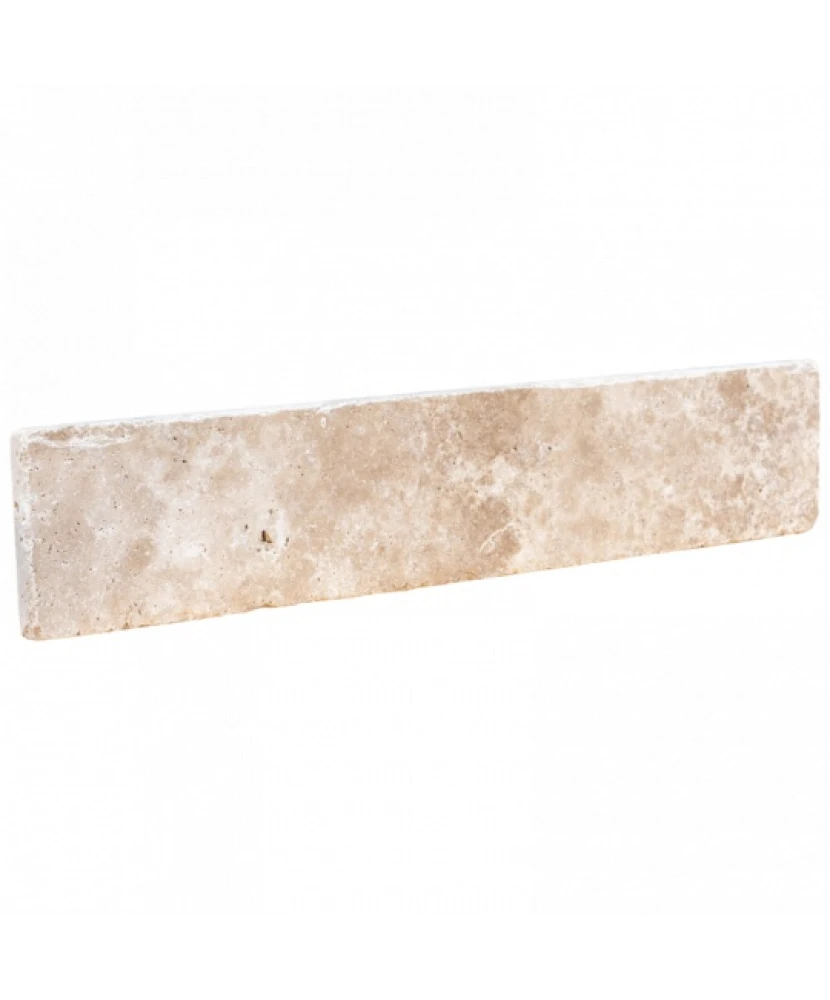 Plinthe 8x40,6 Travertin Classic Mix - détail de la plinthe