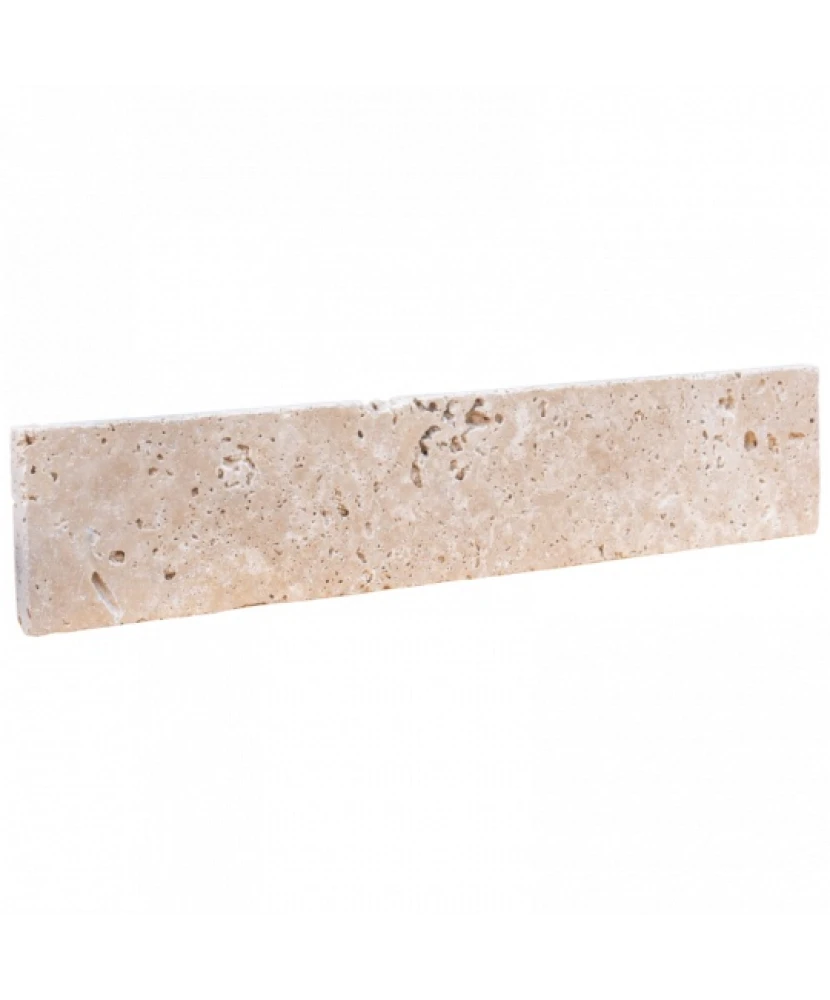 Plinthe 8x40,6 Travertin 2E Choix - détail de la plinthe