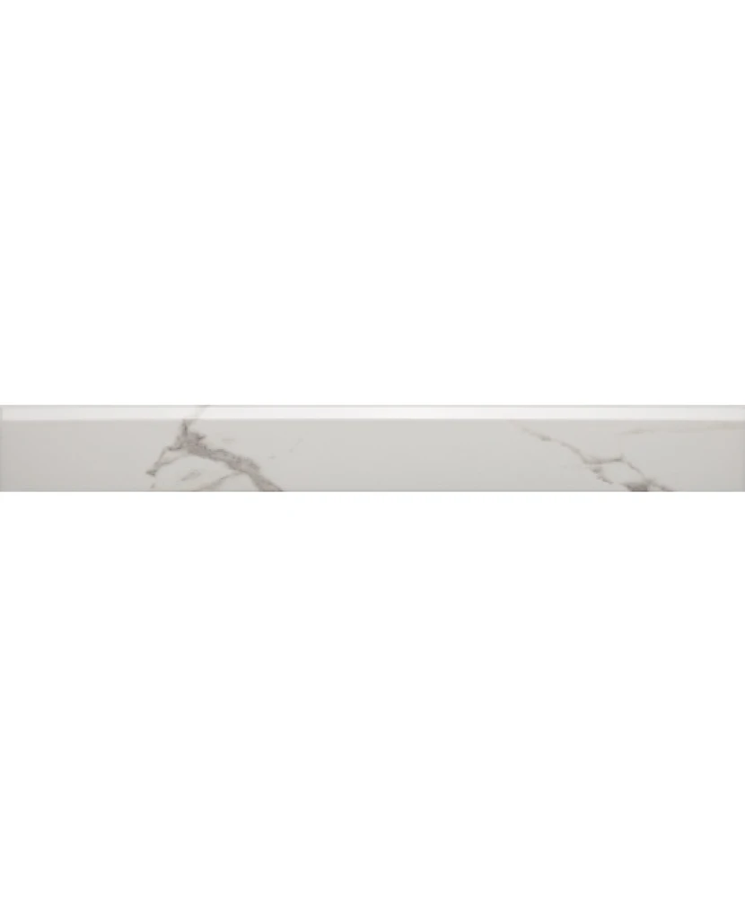 Plinthe 7x60 Aspect Marbre Gris Brillant - détail de la plinthe