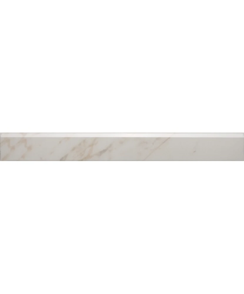 Plinthe 7x60 Aspect Marbre Gris Beige Brillant - vue complémentaire 2