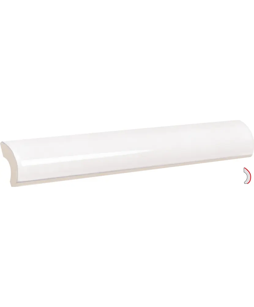 Pièce spéciale Pencil Bullnose Ash Blue 3x20 cm