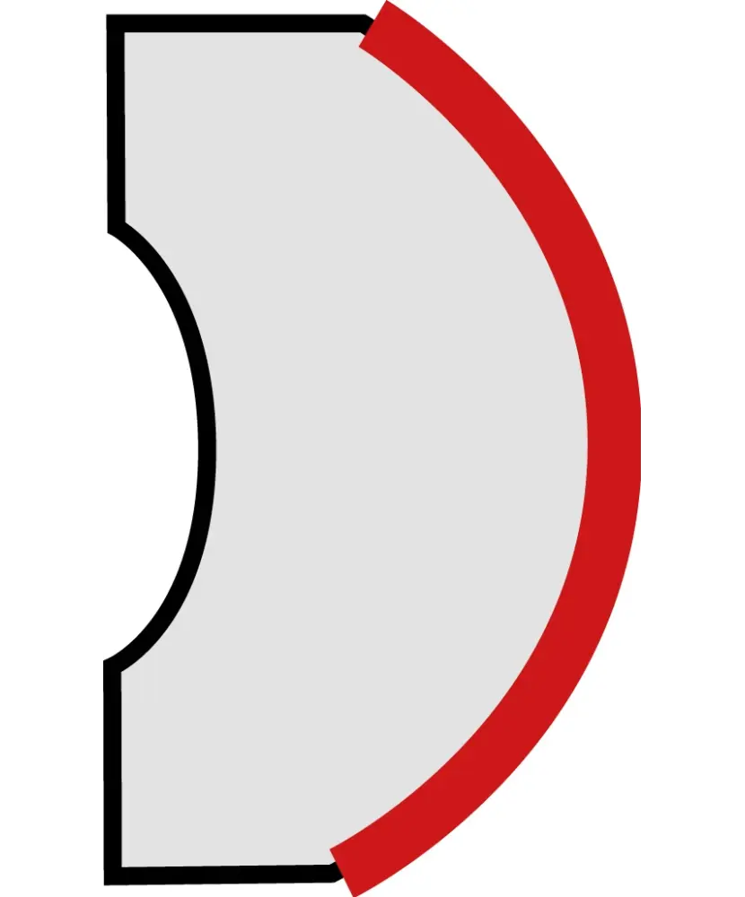 Pièce spéciale Torello Greige 2x15 cm - vue complémentaire 3
