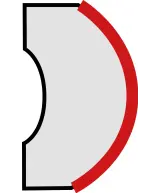 Pièce spéciale Torello Negro 2x20 cm - vue complémentaire 4