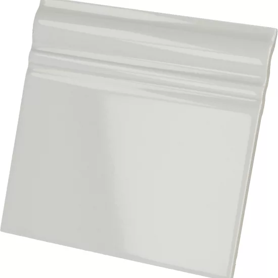 Pièce spéciale Skirting Gris Claro Brillo 15x15 cm