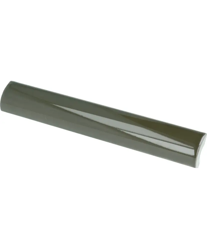 Pièce spéciale Pencil Bullnose La Riviera Botanical Green 3x20 cm