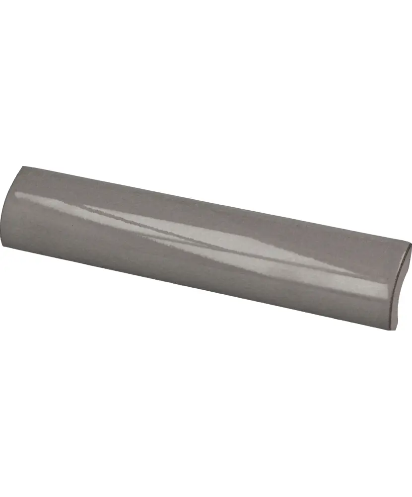 Pièce spéciale Pencil Bullnose Gris Oscuro Crackle 3x15 cm