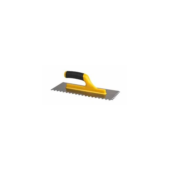 Platoir à colle 30 x 12 cm poignée caoutchouc - dents lisse mm Profil Pros