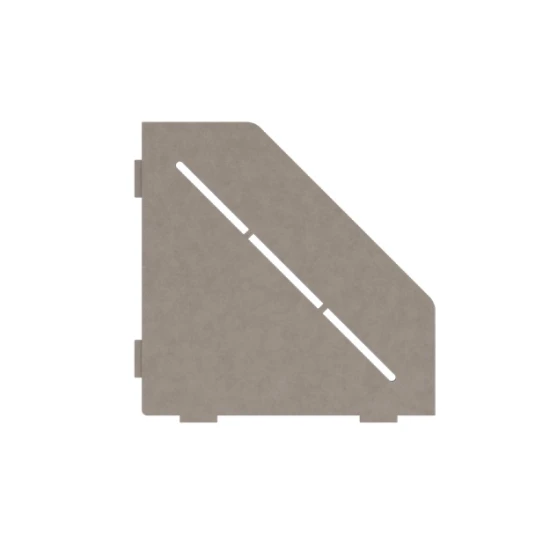 Porte-savon design Diamant 200 mm - Blanc laqué structuré Profil Pros