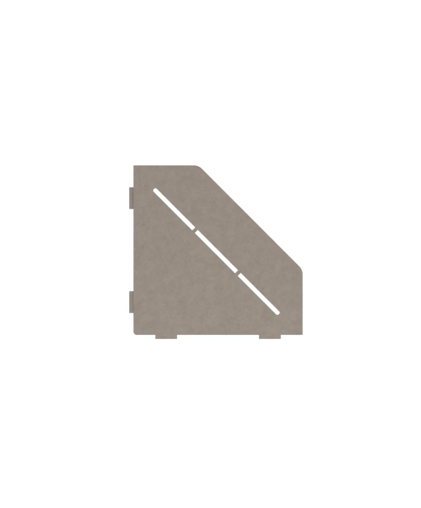 Porte-savon design Diamant 200 mm - Blanc laqué structuré Profil Pros