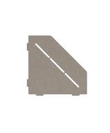 Porte-savon design Diamant 200 mm - Blanc laqué structuré
