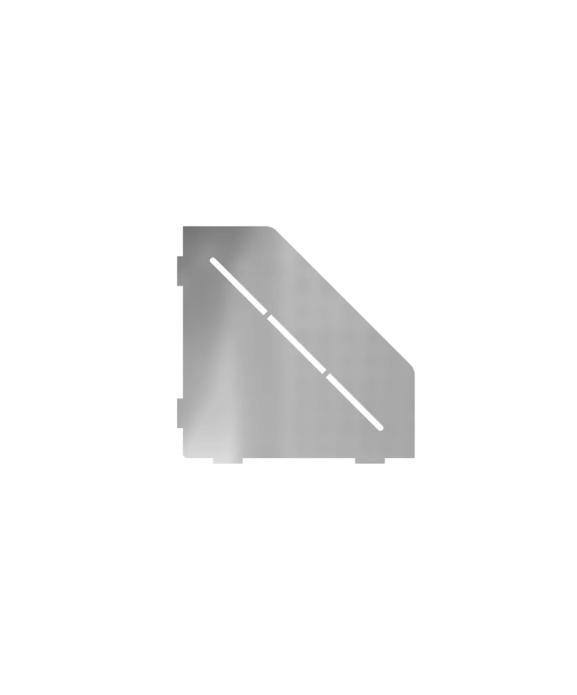 Porte-savon design Diamant 200 mm - Gris pierre laqué structuré Profil Pros