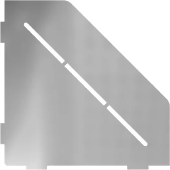 Porte-savon design Diamant 200 mm - Gris pierre laqué structuré Profil Pros