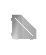 Porte-savon design Diamant 200 mm - Gris pierre laqué structuré