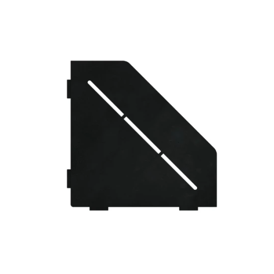 Porte-savon design Diamant 200 mm - Noir laqué structuré Profil Pros