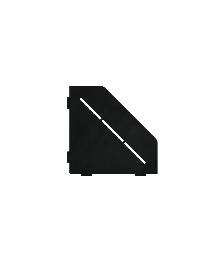 Porte-savon design Diamant 200 mm - Noir laqué structuré Profil Pros