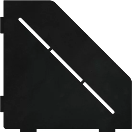 Porte-savon design Diamant 200 mm - Noir laqué structuré Profil Pros