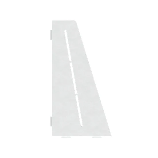 Porte-savon rectangle biseauté 310 mm - Blanc laqué structuré Profil Pros
