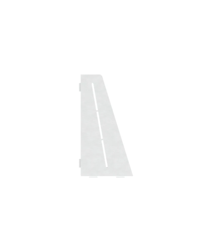 Porte-savon rectangle biseauté 310 mm - Blanc laqué structuré Profil Pros