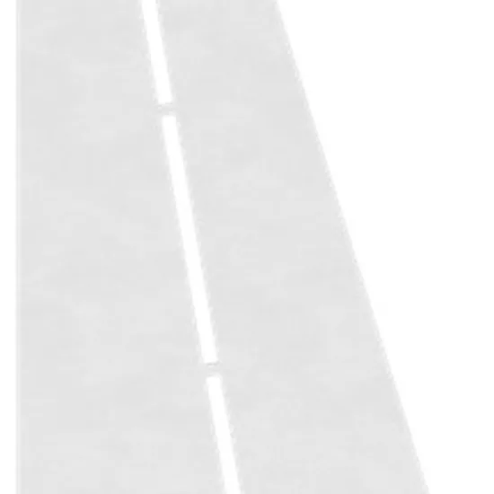 Porte-savon rectangle biseauté 310 mm - Blanc laqué structuré Profil Pros