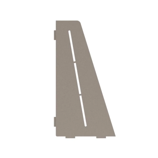 Porte-savon rectangle biseauté 310 mm - Beige laqué structuré Profil Pros