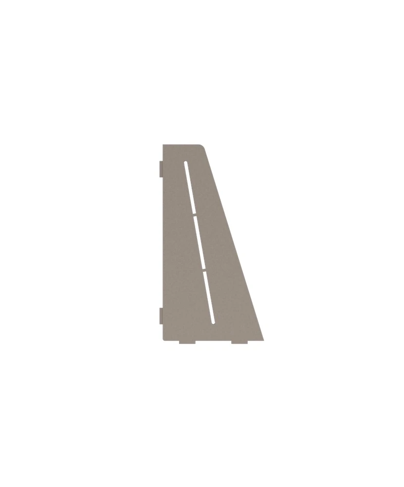Porte-savon rectangle biseauté 310 mm - Beige laqué structuré Profil Pros