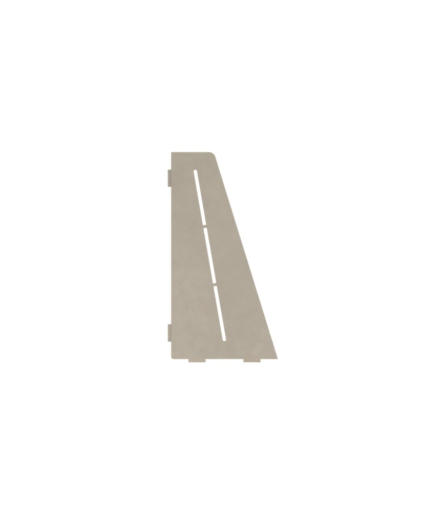 Porte-savon rectangle biseauté 310 mm - Gris pierre laqué structuré Profil Pros
