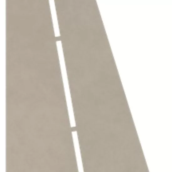 Porte-savon rectangle biseauté 310 mm - Gris pierre laqué structuré Profil Pros