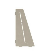 Porte-savon rectangle biseauté 310 mm - Gris pierre laqué structuré