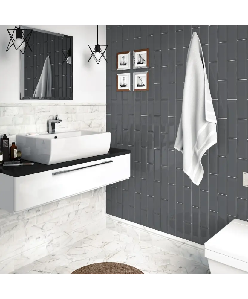 Pièce spéciale Skirting Carrara 15x15 cm - vue complémentaire 4